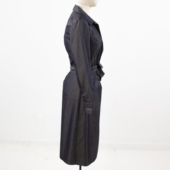 Banana Republic 6 Italian Chambray Midi Wrap Dress - Picture 5 of 10